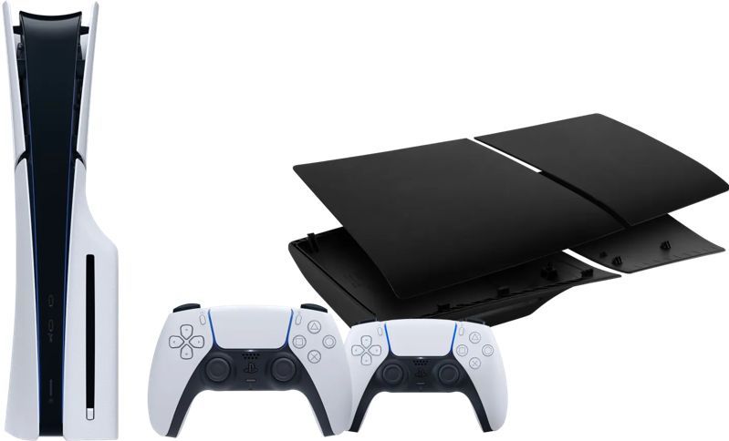 PlayStation 5 Slim Disc Edition - Zwart - Gameconsole - Inclusief Extra Controller Wit