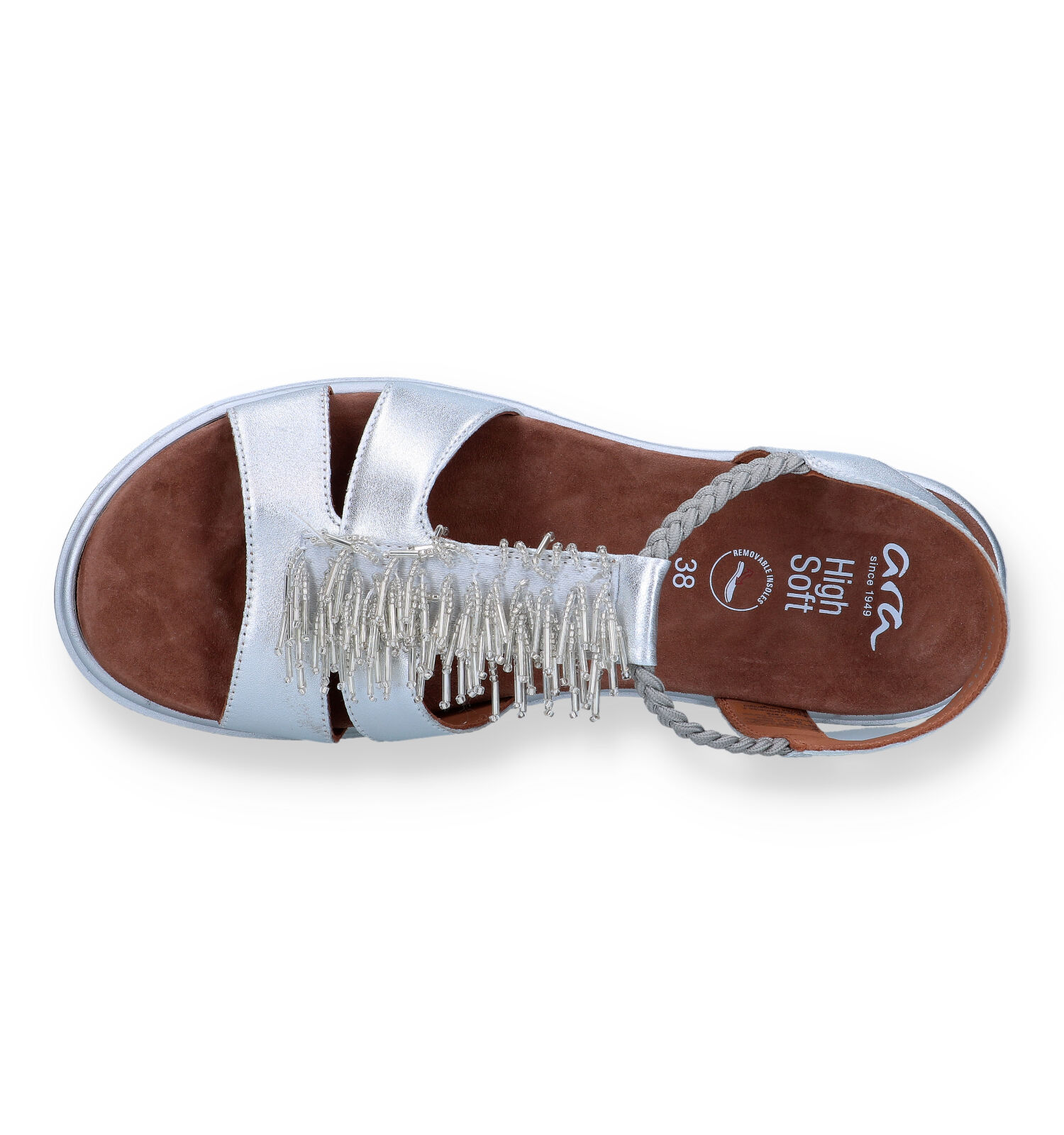 Sandalen zilver