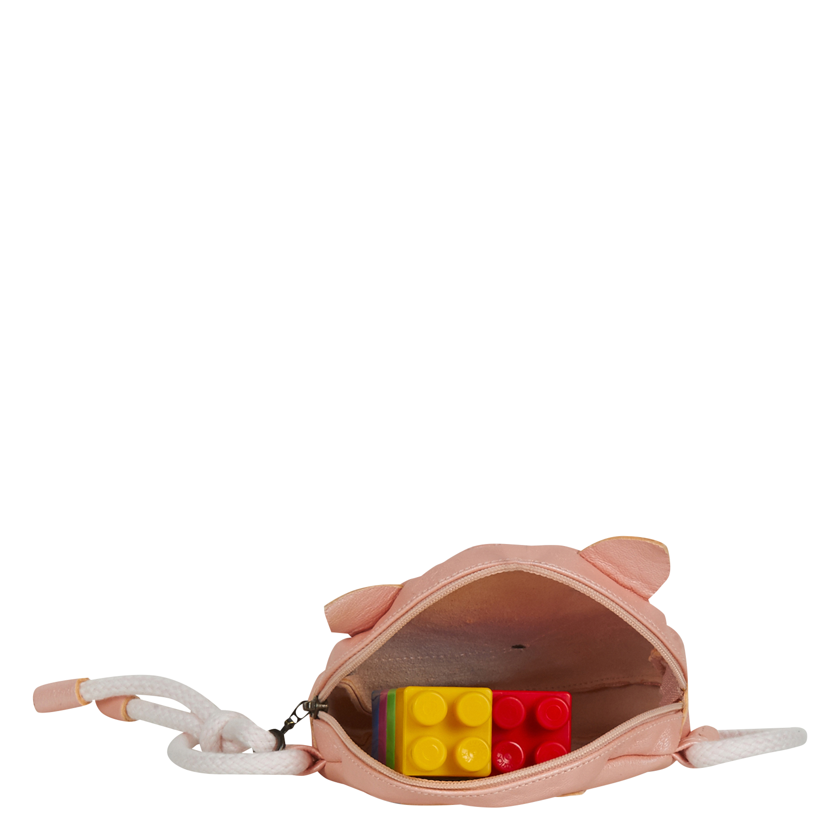 RONRON CHAT - Sac bandoulière en cuir | Rose
