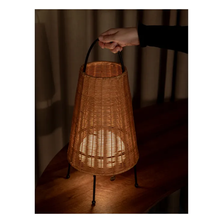 Ferm Living Lampe à poser Porti en rotin