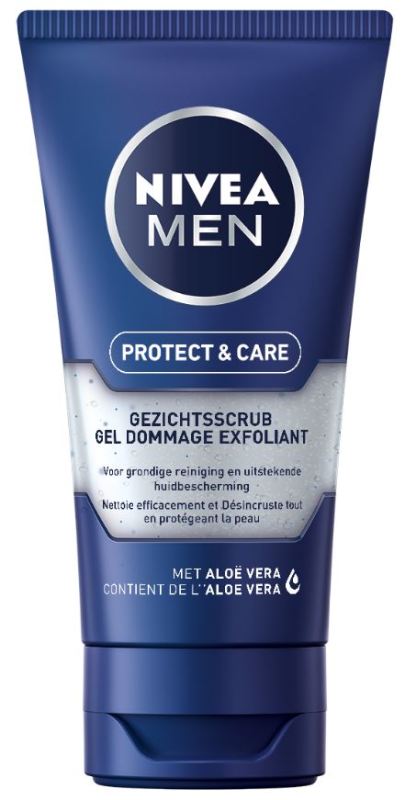 Nivea gezichtsscrub protect & care man 75ml