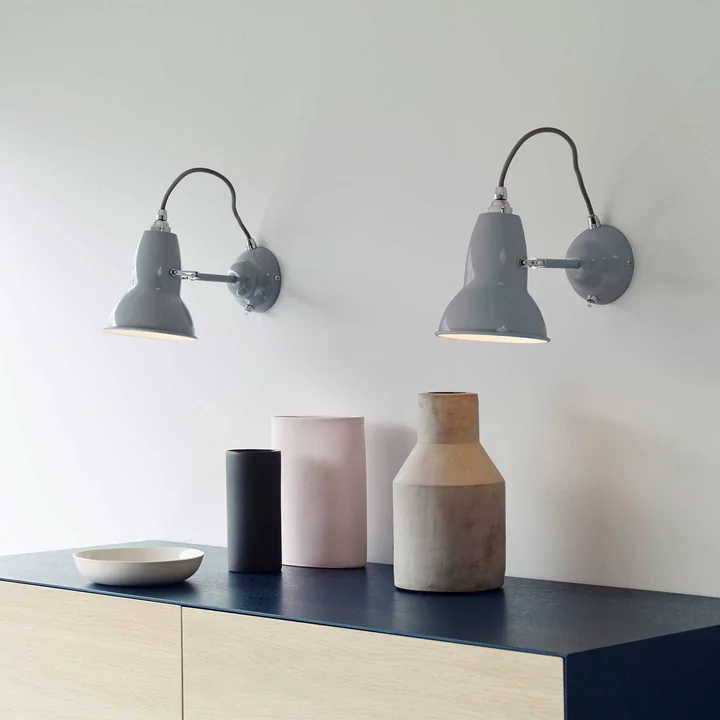 Anglepoise - Original 1227 Wandleuchte, Kabel schwarz, Jet Black