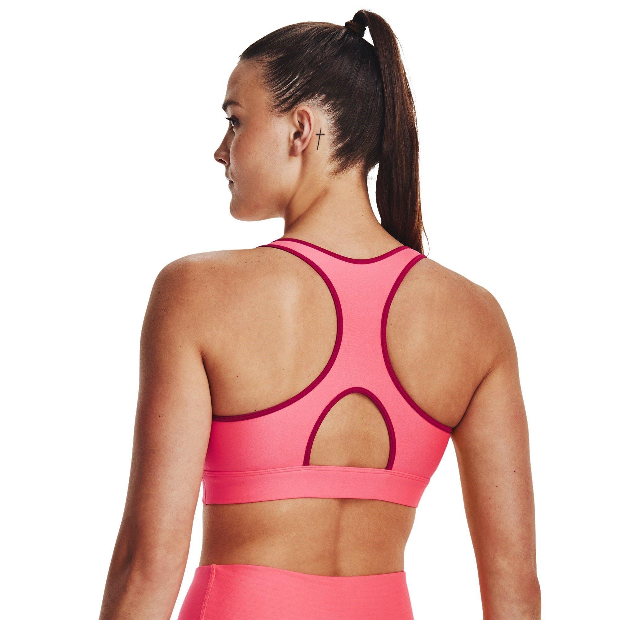 Under Armour UA HeatGear Armour Mid Padless Sports Bra Womens