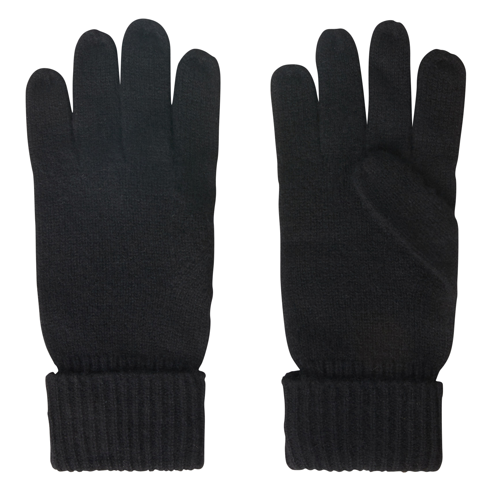 CIMON - Gants en cachemire mélangé | Noir