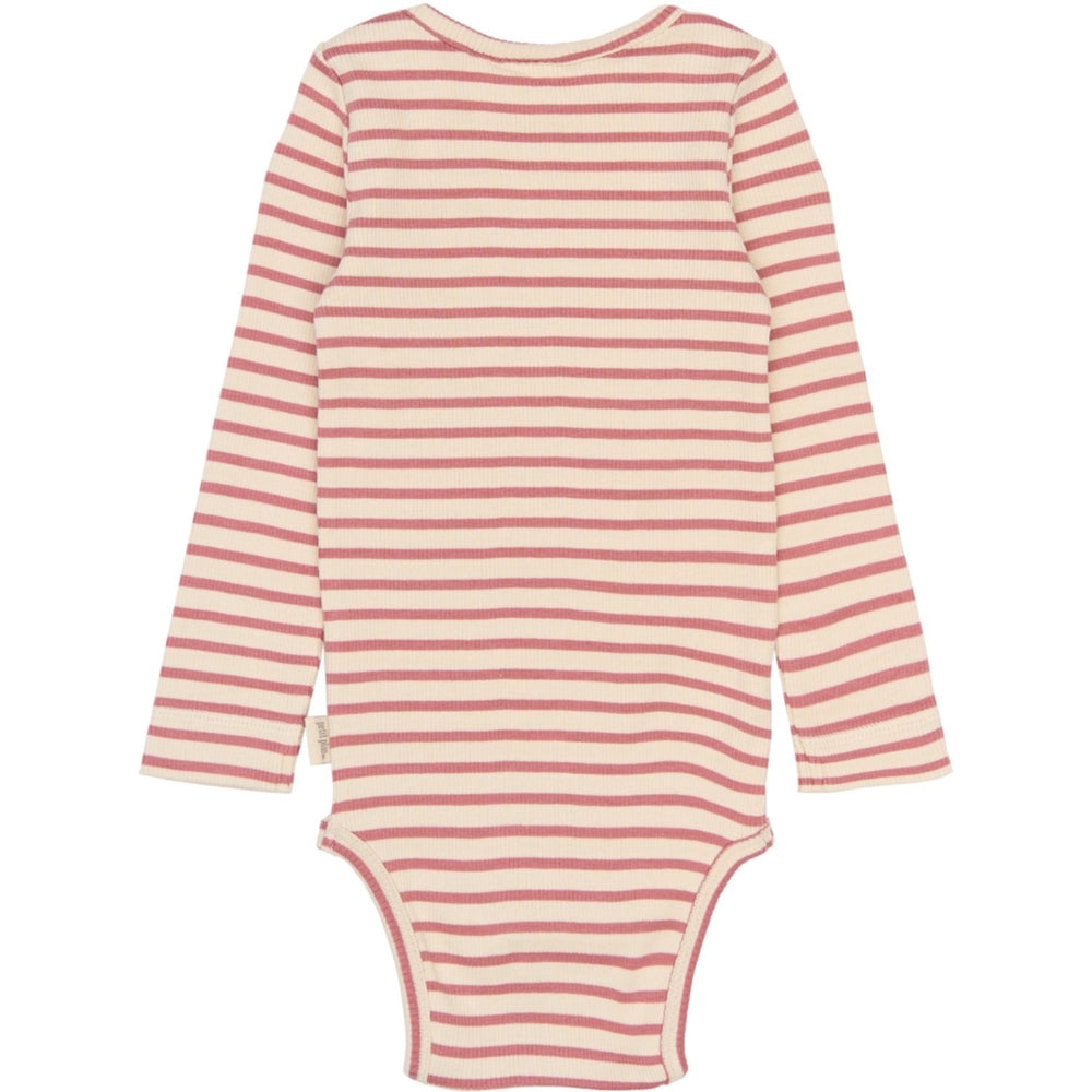 Køb Petit Piao Dusty Rose Striped PPSky L_S Body