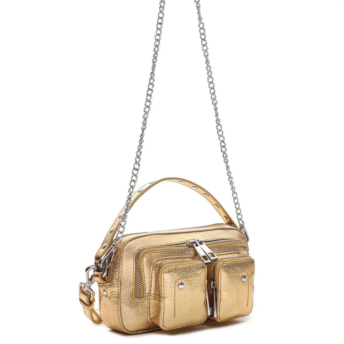 Nunoo | Helena Metallic | Leren schoudertas