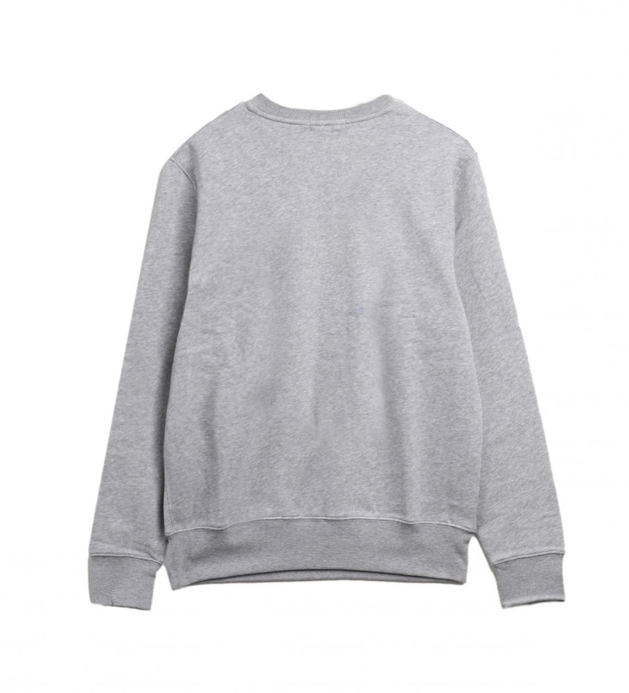 Moletom Ralph Lauren cinza de manga comprida