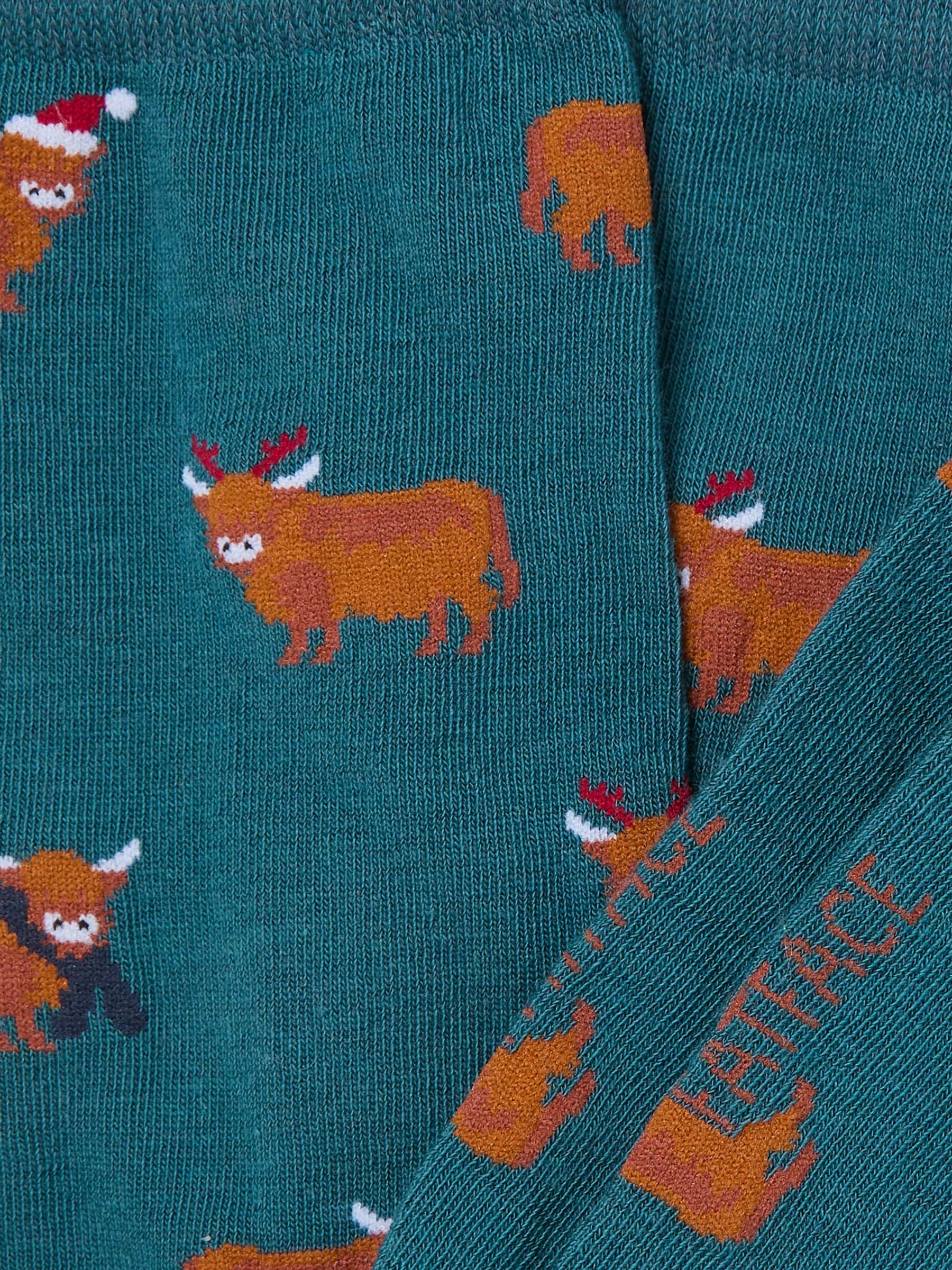 FatFace Highland Cow Socks
