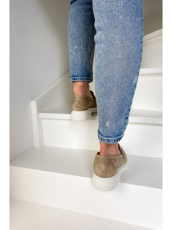 Mocassins E303E13 Camoscio Nude Spring - Semerdjian