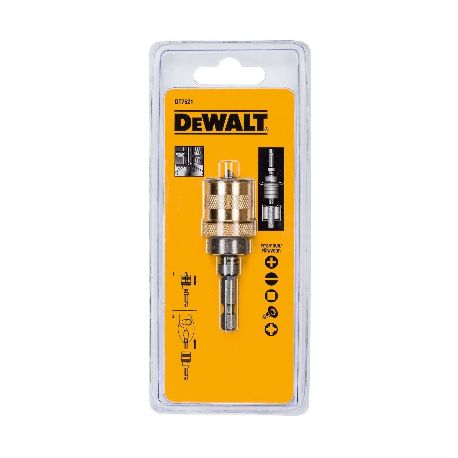 DeWALT DT7521 Bithouder voor gipsplaat met diepte-instelling
