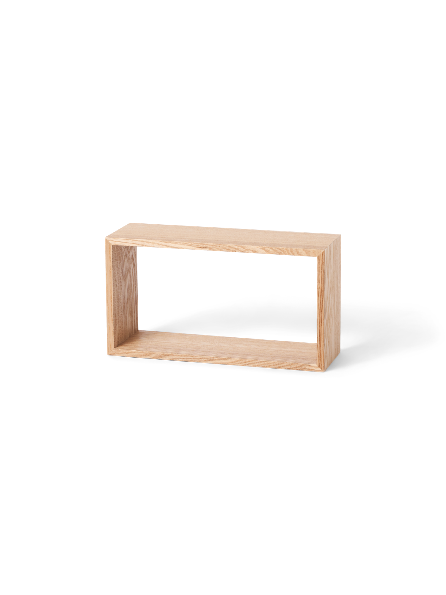 Væghylde | MDF/poppeltræ/askefinér. 36 x 12 x 19,5 cm. | Nature