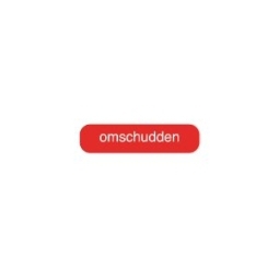 Blockland Strooketiket omschudden rood 30X7mm 1000stuks 1