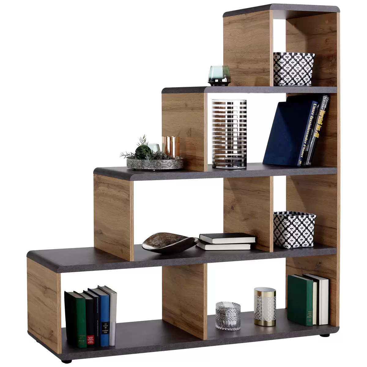 Regal Fontana dunkelbraun,Betonoptik
