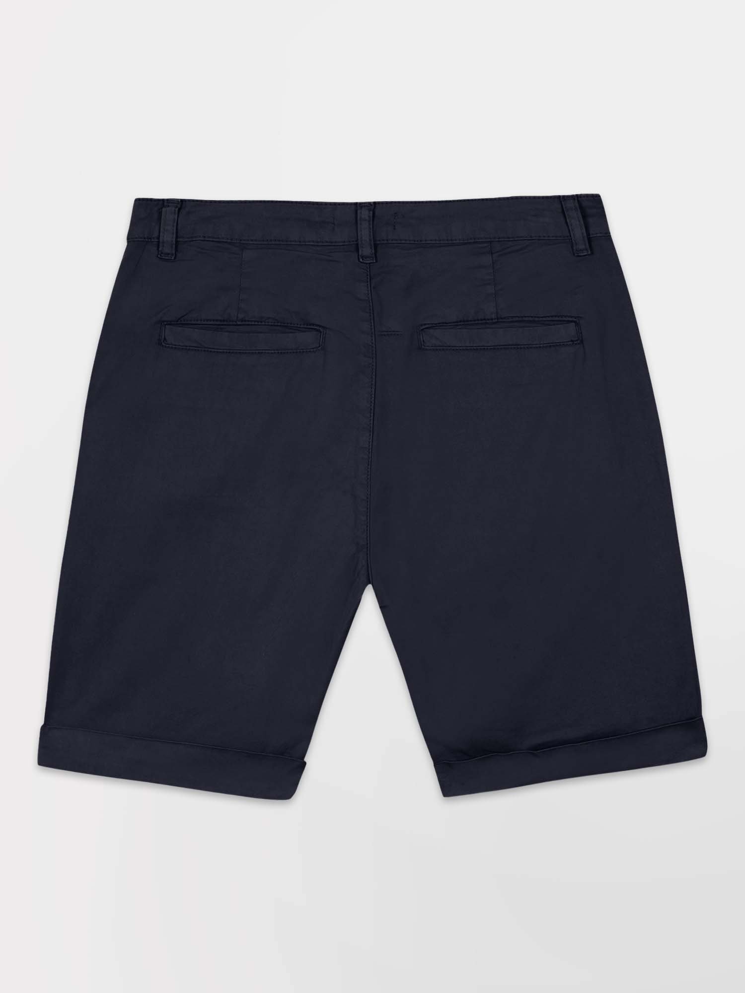 Bermuda Femme Coton Stretch Marine