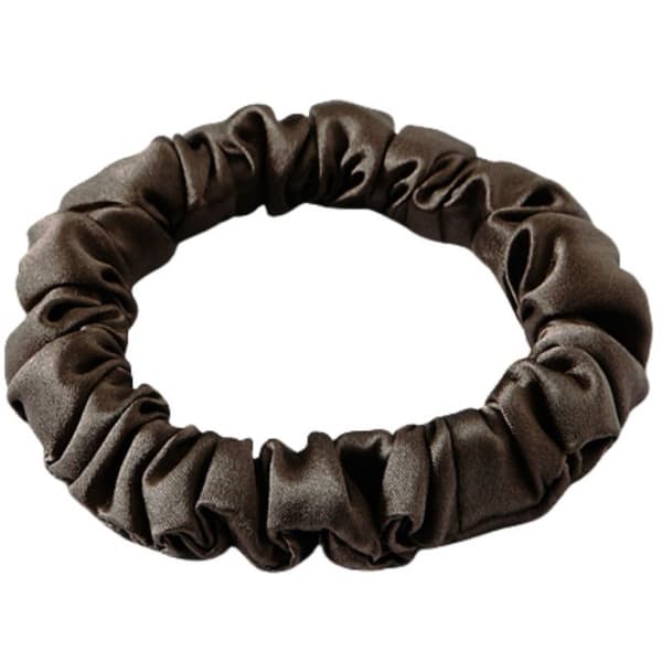 INF Mulberry silke scrunchies for kvinner, 2-pakning