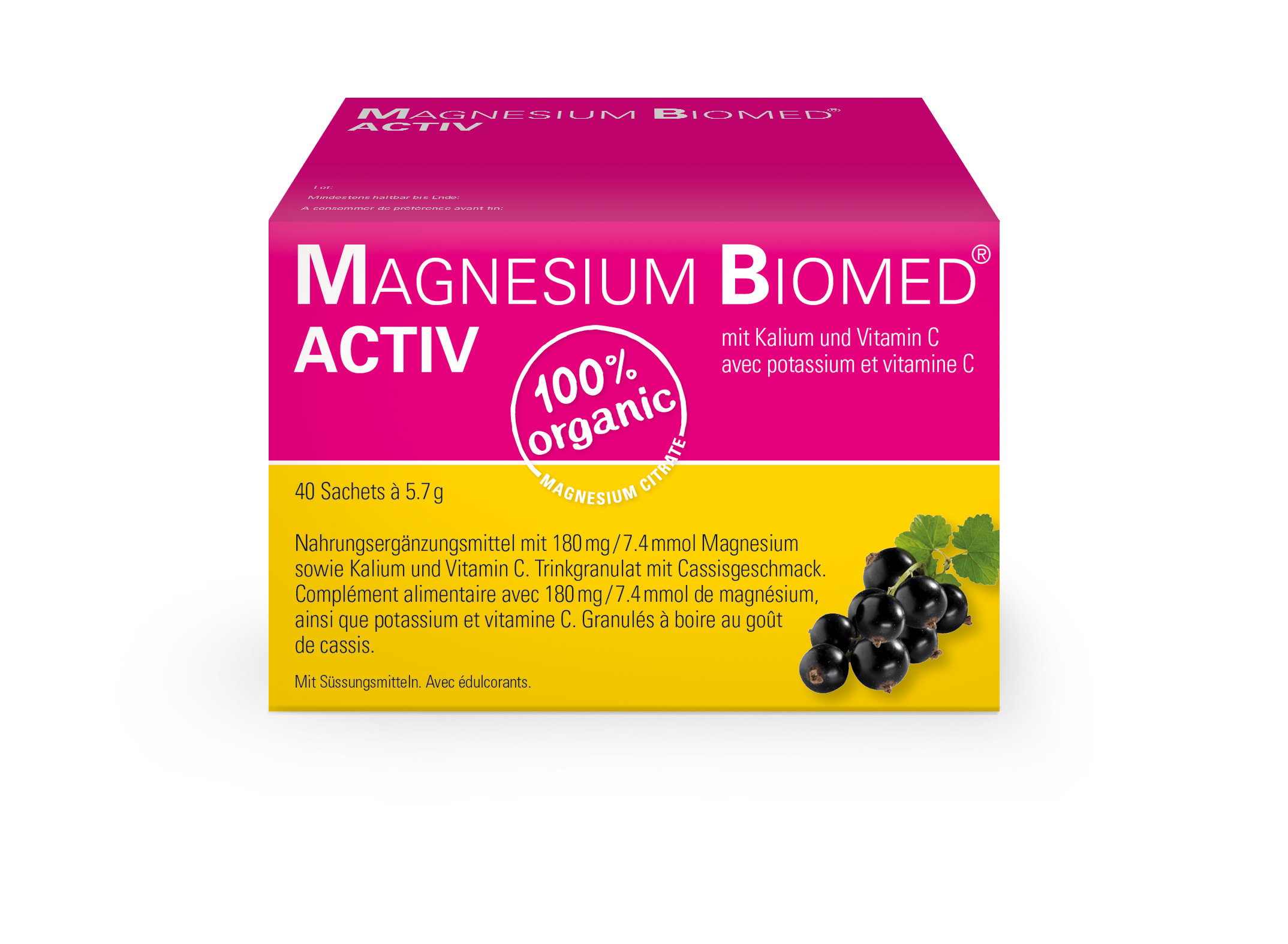 Magnesium Biomed Activ<br>40 Stück, Beutel, Granulat