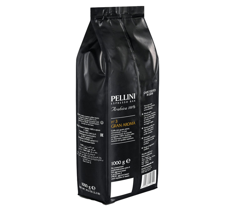 1kg café en grain Gran Aroma n°3 - PELLINI