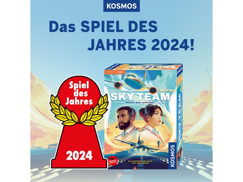 Kosmos Familienspiel Sky Team -DE- Kooperatives Spiel für zwei Personen