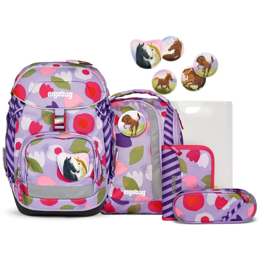 Ergobag Pack - Schulrucksack Set 6tlg. Modell 2024 BlütenzauBär