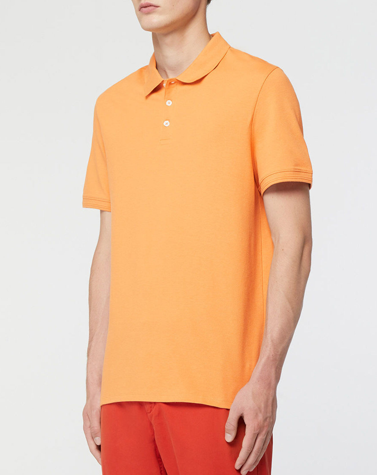 Galeries Lafayette Polo droit en Coton bio Soloc orange