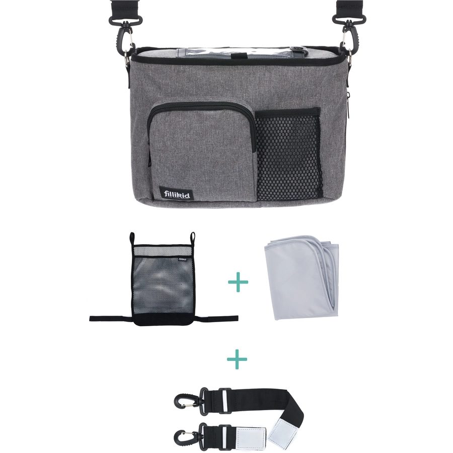fillikid Organizer für Buggy Smart Hellgrau Melange