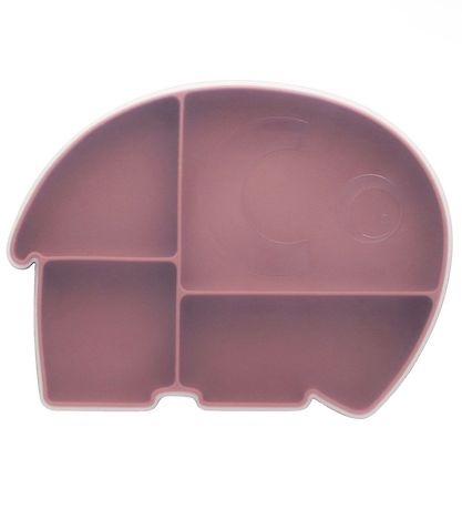 Sebra Tallerken m. L?g - Silikone - Fanto - Vintage Rose
