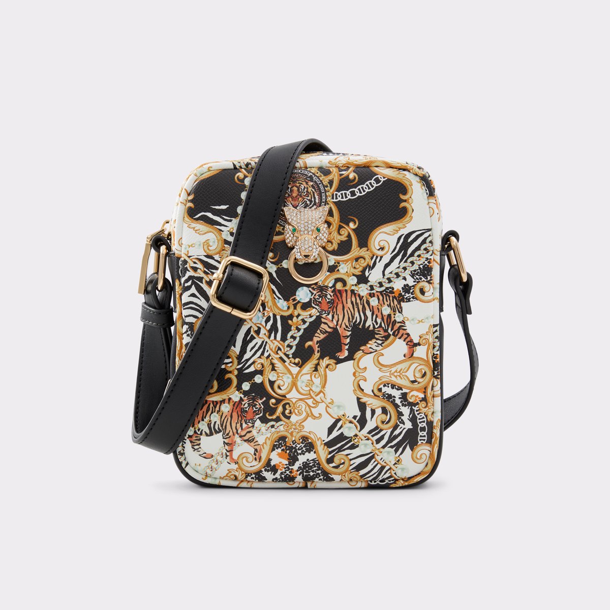 Palbaro Black-Gold Multi Men Bags & Wallets