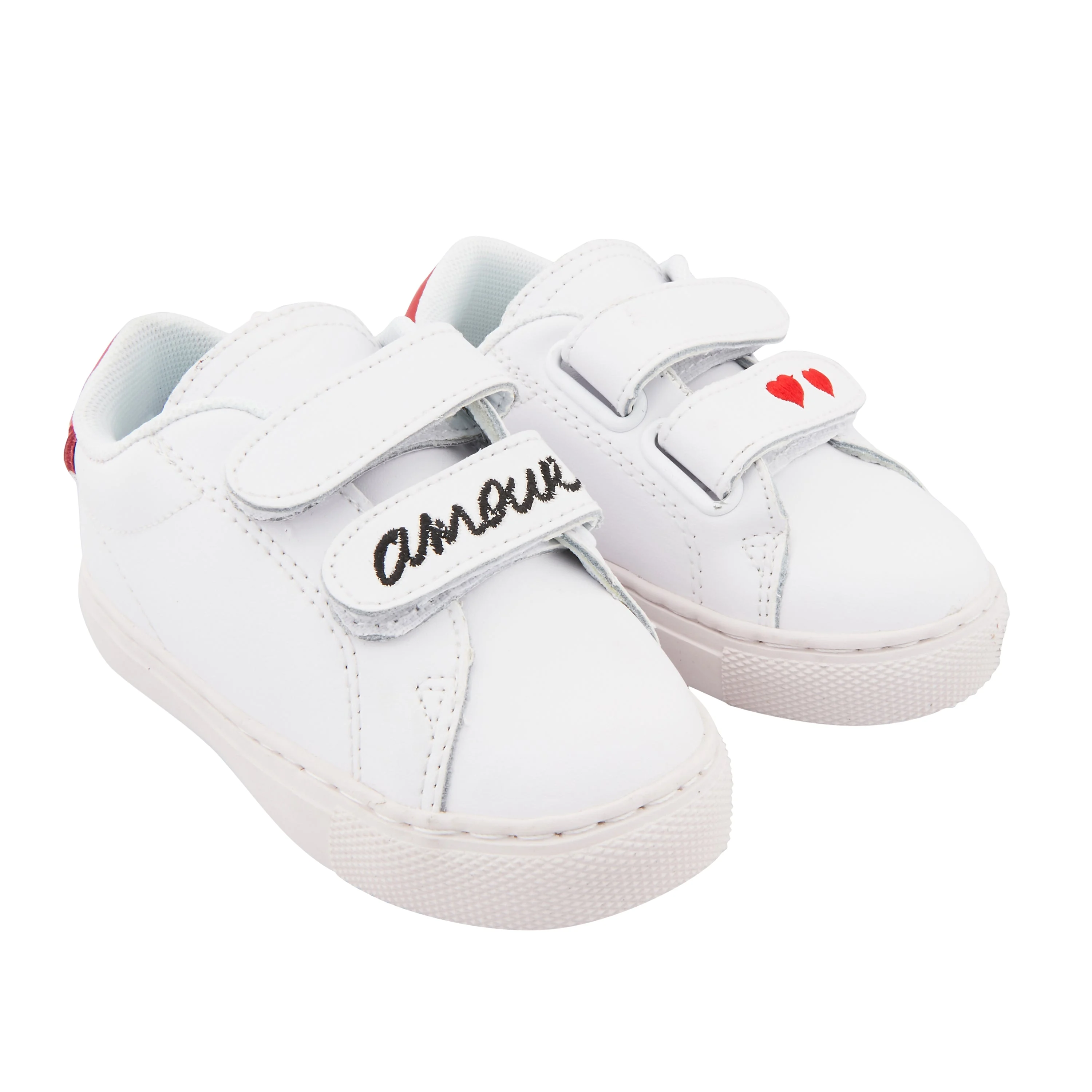 MINI EDITH AMOUR - Sneakers en cuir | Blanc