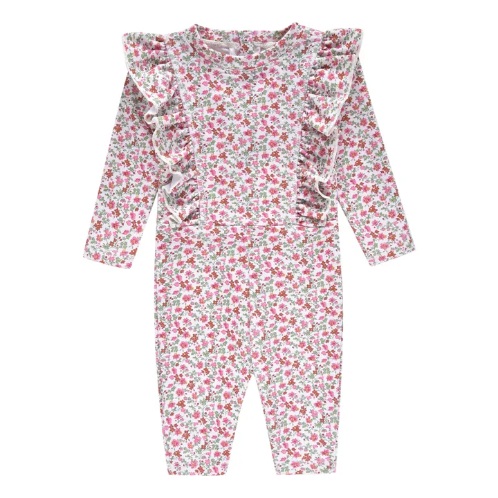 Louise Misha Combinaison Anti-UV Nylon Recyclé Fleurie Linette | Ecru
