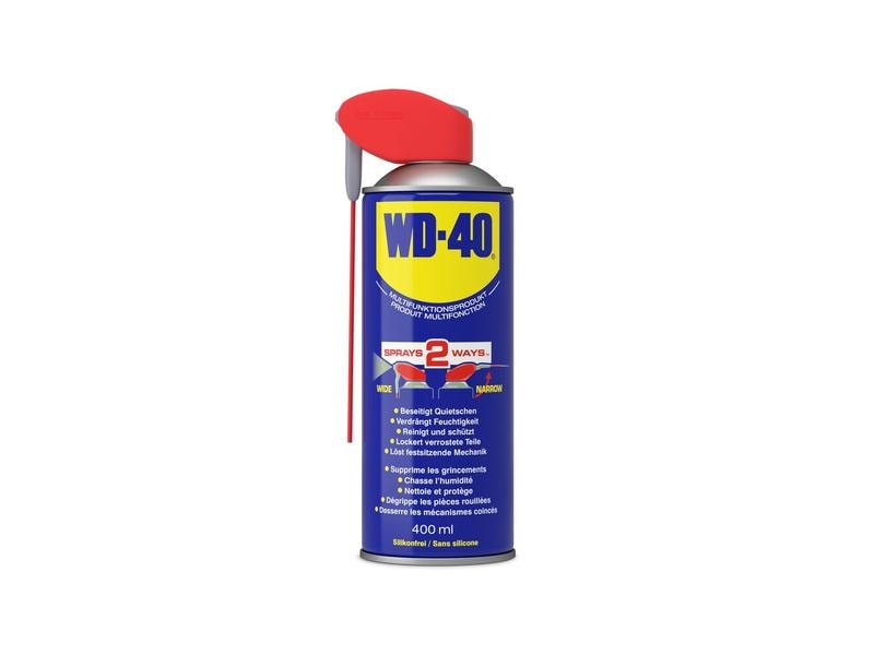 WD-40 Multifunktionsprodukt Smart Straw 400 ml Schützt Metall vor Rost und Korrosion, Multifunktionsöl, Kontaktspray