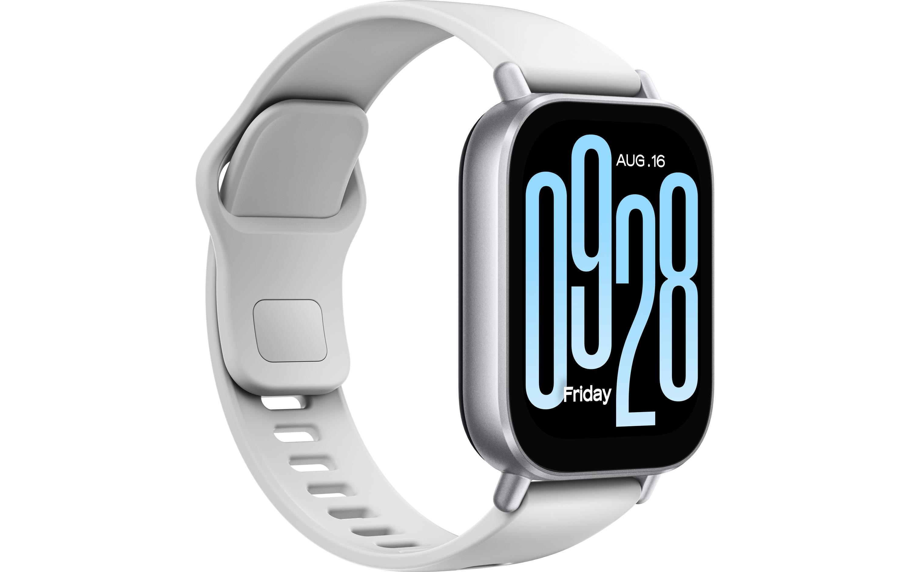 Redmi Watch 5 Active SilberVielseitige Smartwatch mit grossem 2-Zoll-LCD-Display, Bluetooth-Telefonie und umfassenden Gesundheitsfunktionen