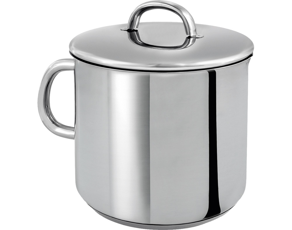 CAFETEIRA COM ASA DE INDUÇÃO EUROPA SILAMPOS EM INOX 14CM