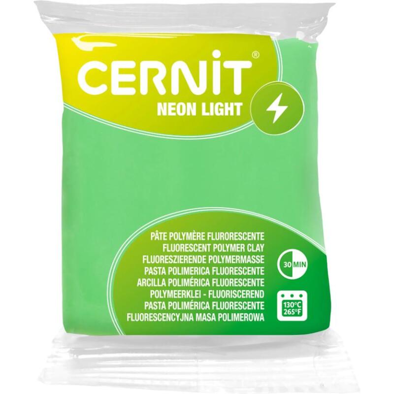 Pâte à modeler à cuire Cernit NEON LIGHT 56