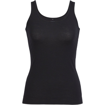 Icebreaker Merino Siren Tank Funktionsshirt Kurz Black Damen