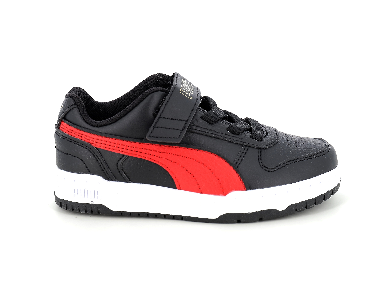 Puma-387351 Matières combinées Noir Rouge