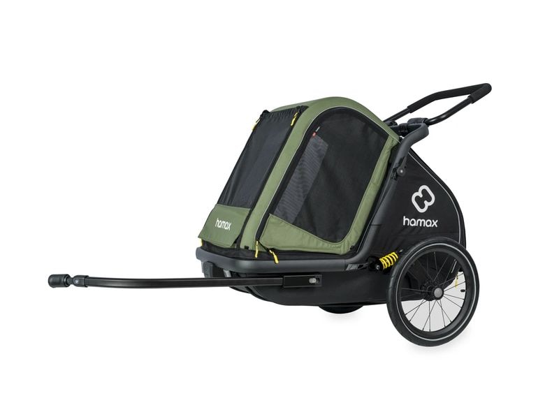 Hamax Veloanhänger Dog Trailer Pluto M für Hunde bis 35 kg Veloanhänger und Buggy für Hunde