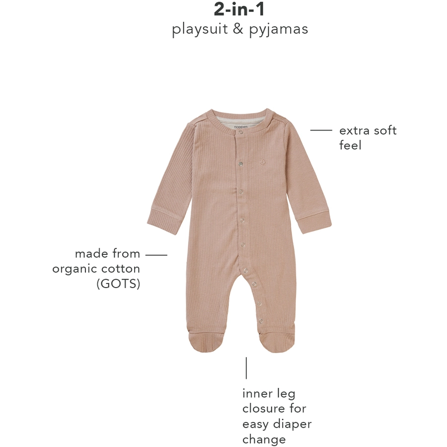 Noppies Strampler Buford Warm Taupe