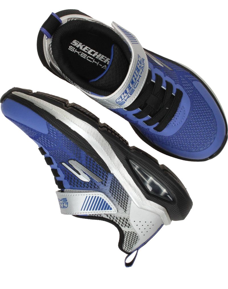 Skechers Microspec Max Velocity Sneakers Blauw Jongens