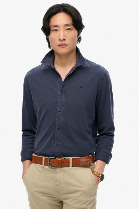 Superdry blauwe heren overhemd