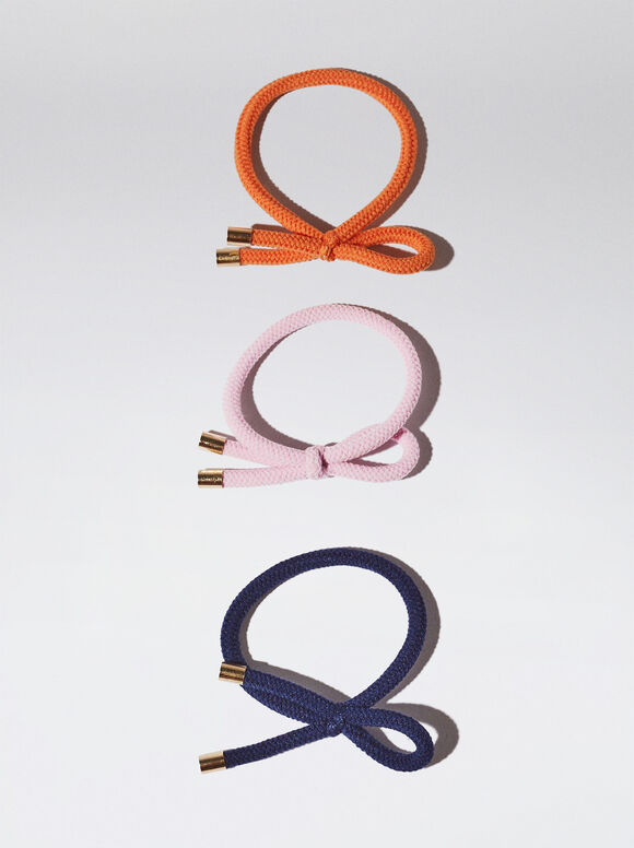 Conjunto de Borrachas de Cabelo - Multicolorido