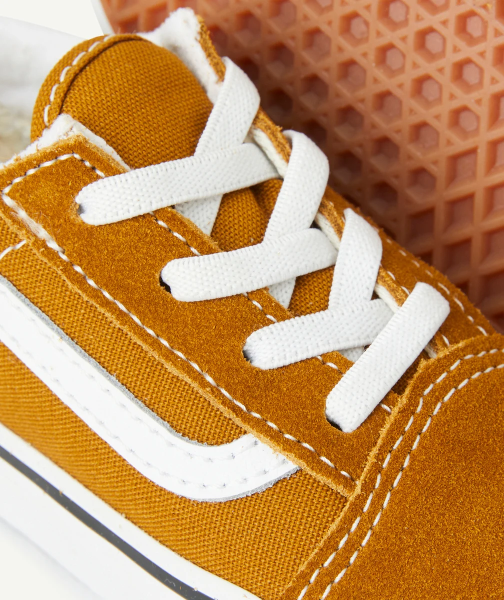 VANSBASKETS AUX LACETS ÉLASTIQUÉS BÉBÉ MARRON TD OLD SKOOL
