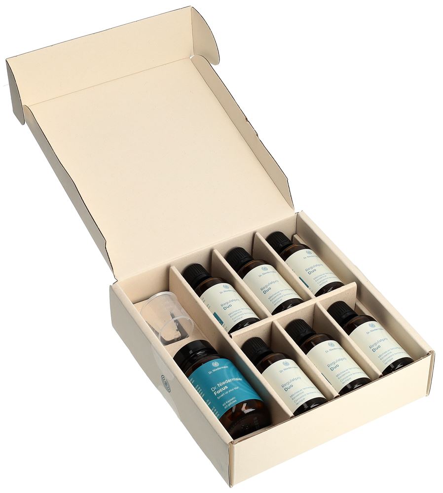 Dr. Niedermaier Set Focus<br>1 Stück, 60 Kapseln und 6 x 50ml Flaschen