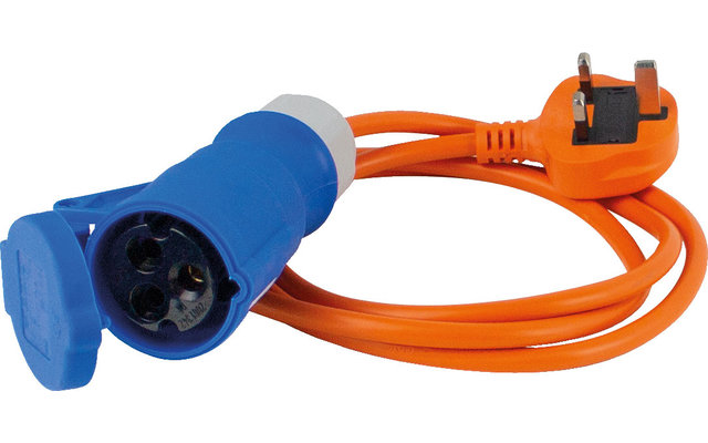 CEE-Adapterleitung GB-Stecker auf CEE-Kupplung 3-polig 1,5 m