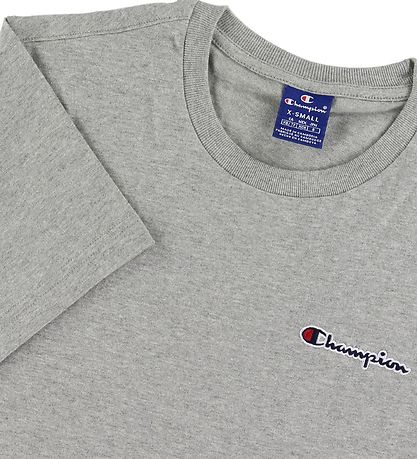 Champion Fashion T-Shirt - Graumeliert m. Logo
