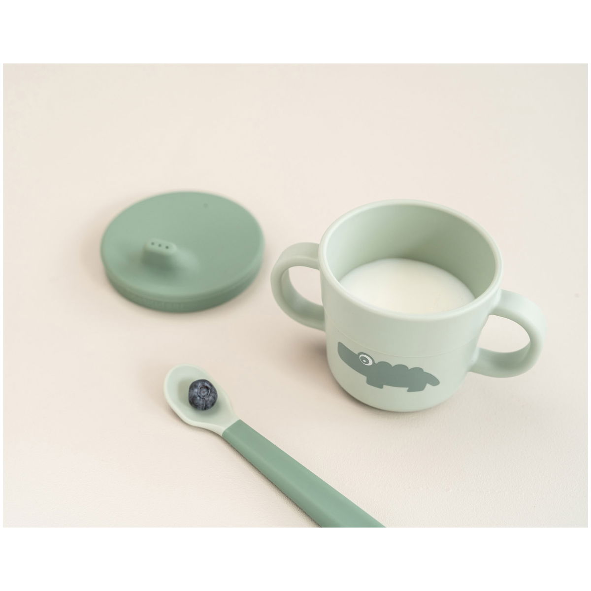 Done by DeerDone by Deer   Foodie Snack und Trinkbecher croco green