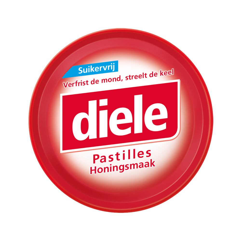 6x Diele Pastilles Honing Suikervrij50 gr