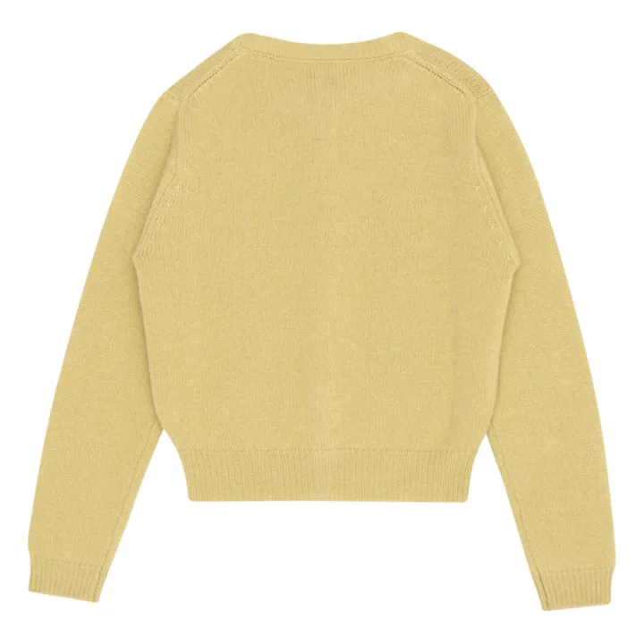 Caramel Cardigan Cachemire Gadwell | Vert anis