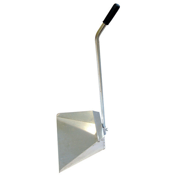 Pelle à déchets en métal galvanisé