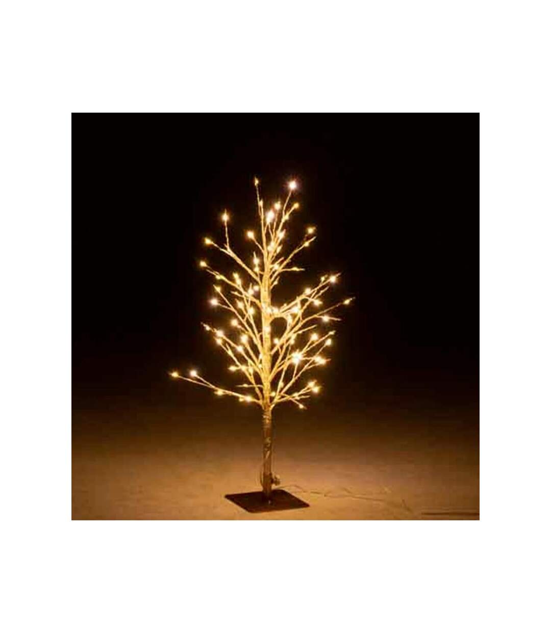 Paris Prix - Arbre Déco Led En Métal dénudé 60cm Or