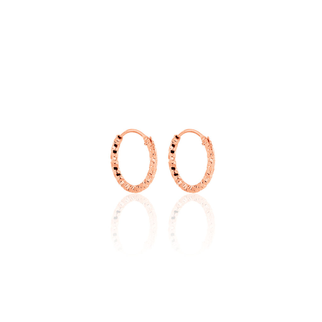 Créoles Argent Rose Agathe
